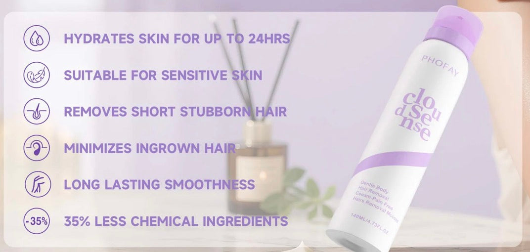 PHOFAY Bikini Pain-Free Hair Removal Cream for Sensitive Skin